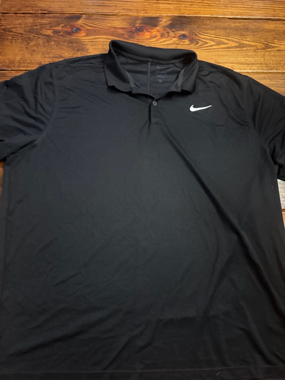 Nike Black Men’s Polo with White Swoosh